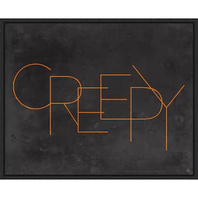 Amanti Art Haunted IV Creepy Framed Canvas Wall Art