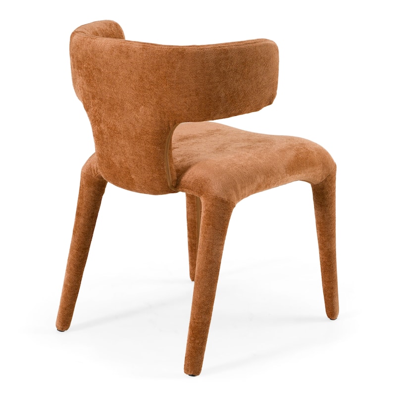 Modrest Saehee Modern Rust Velvet Dining Chair