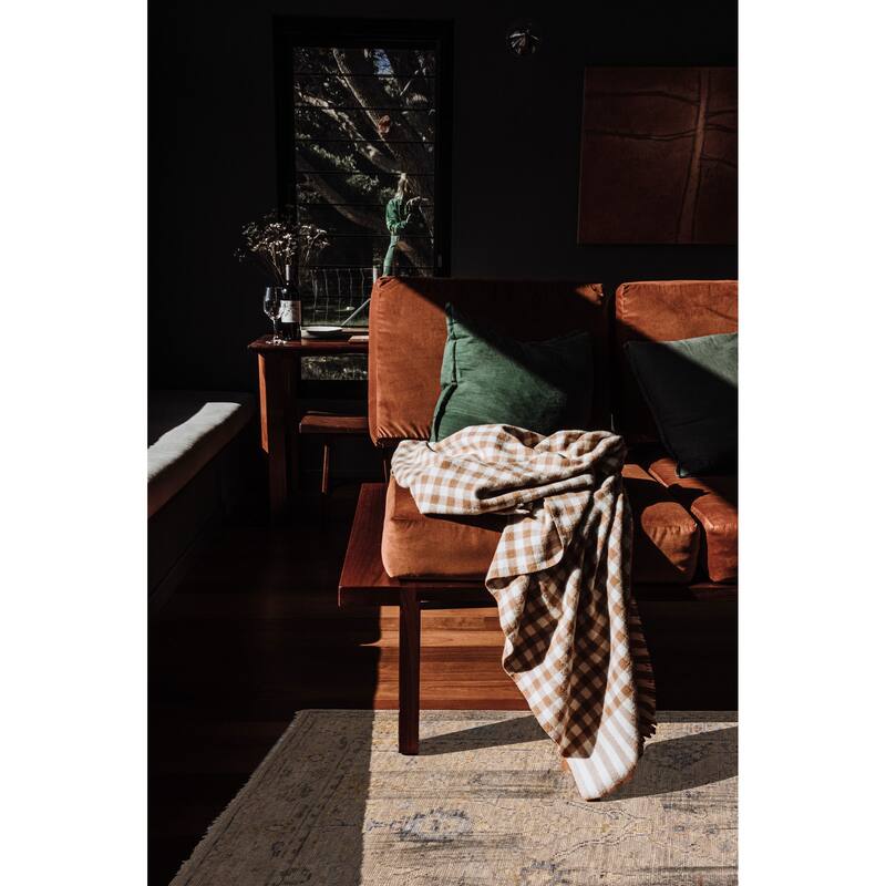 ECARPETGALLERY Hand-knotted Modern Oushak Light Grey Wool Rug - 4'0 x 5'8