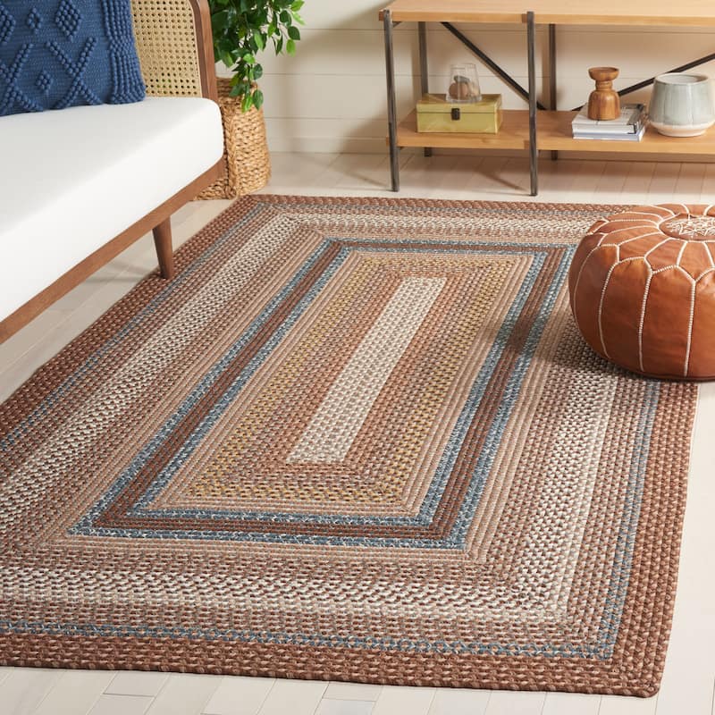 SAFAVIEH Handmade Braided Tomislava Country Rug - 3' x 5' - Brown/Multi