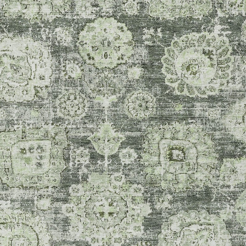 HomeRoots Floral Transitional Rectangle Outdoor Rug