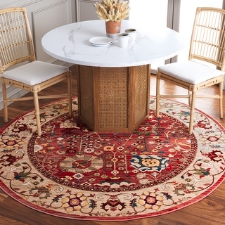 SAFAVIEH Kashan Yahavit Oriental Rug with Fringe