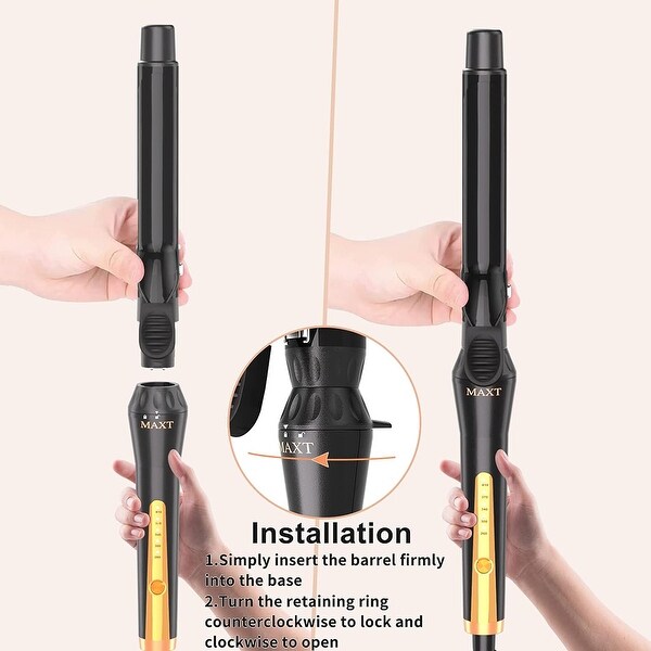 Curling Irons Ceramic Hair Curler Dual Voltage Curlers Lasting