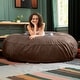 preview thumbnail 41 of 66, Jaxx Cocoon 6 Ft Giant Bean Bag Sofa and Lounger for Adults, Microsuede