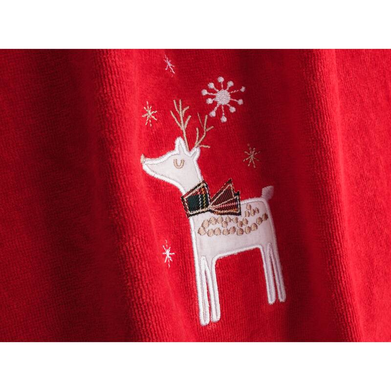 American Soft Linen Christmas Towel Set 100% Turkish Cotton 16x28 inches Christmas Hand Towels XMAS Gift