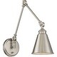 preview thumbnail 8 of 9, Savoy House Morland 16" Tall Wall Sconce with Plug Satin Nickel