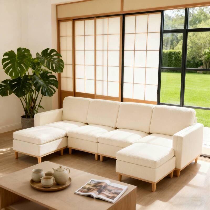 Modern Sofa Chair with Soft Padding,Sectional Sofa for Living Room, Office & Dining Room
