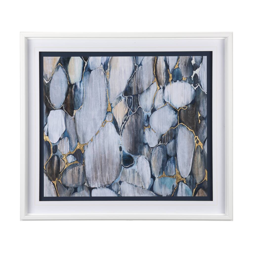 River Rocks Framed Art Print
