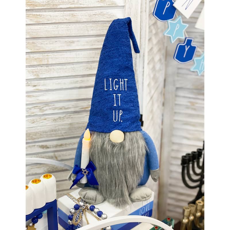 Rae Dunn HANUKKAH Themed Gnomes - LIGHT IT UP