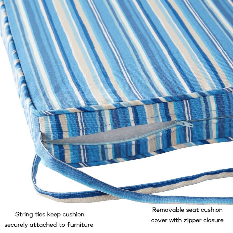 Greendale Home Fashions 18-Inch Square Outdoor Chair Pad (4-Pack)