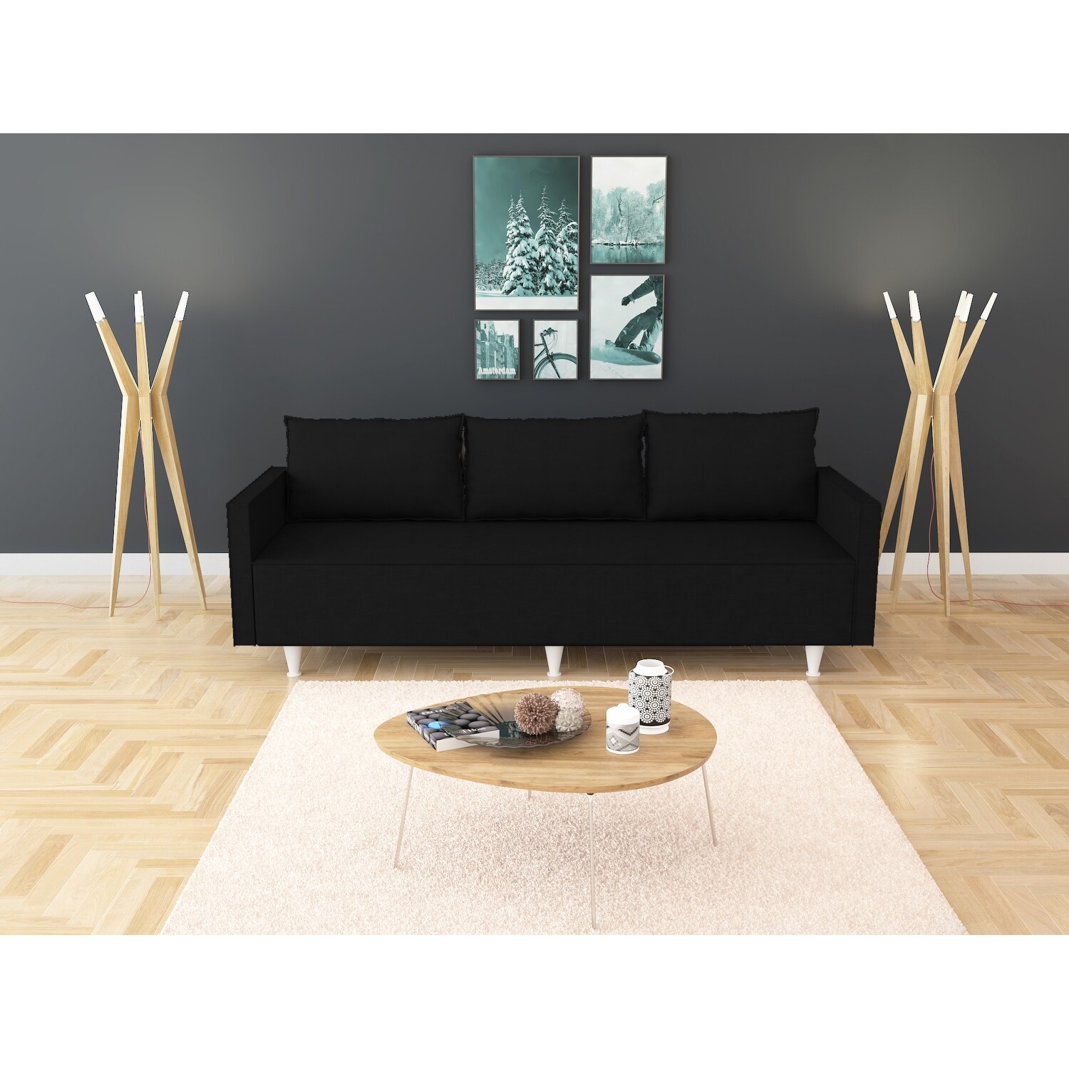 Metal 3 sales seater sofa