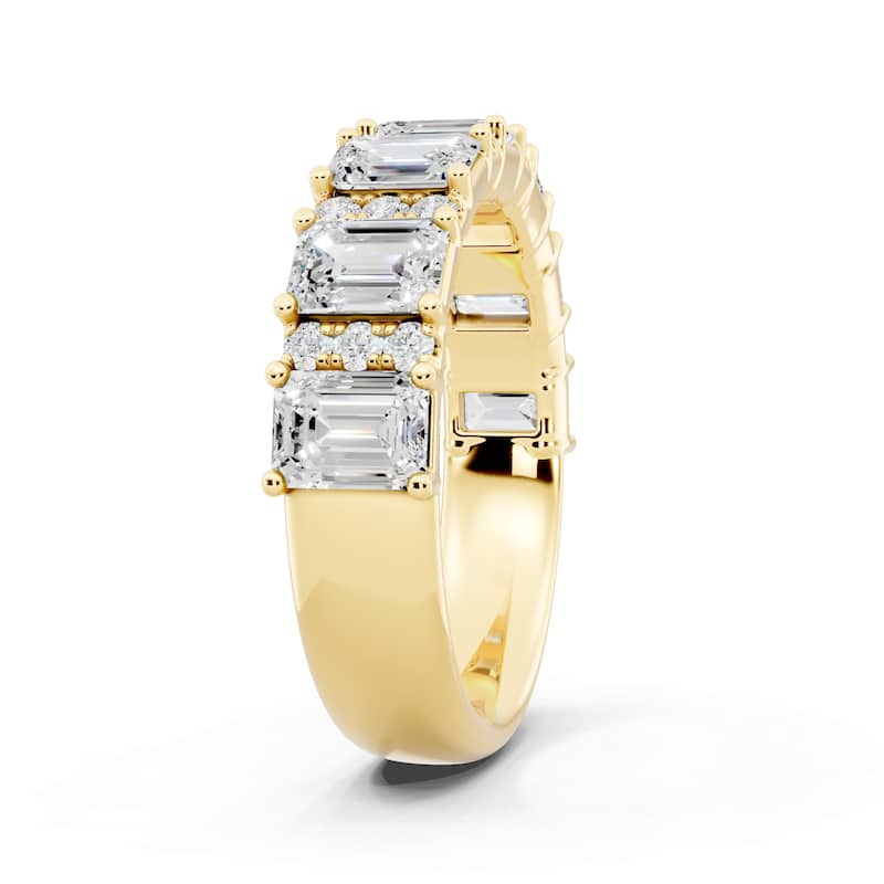 Auriya 14k Gold 2 1/2ctw Lab Grown Diamond Anniversary Ring (E-F VS)