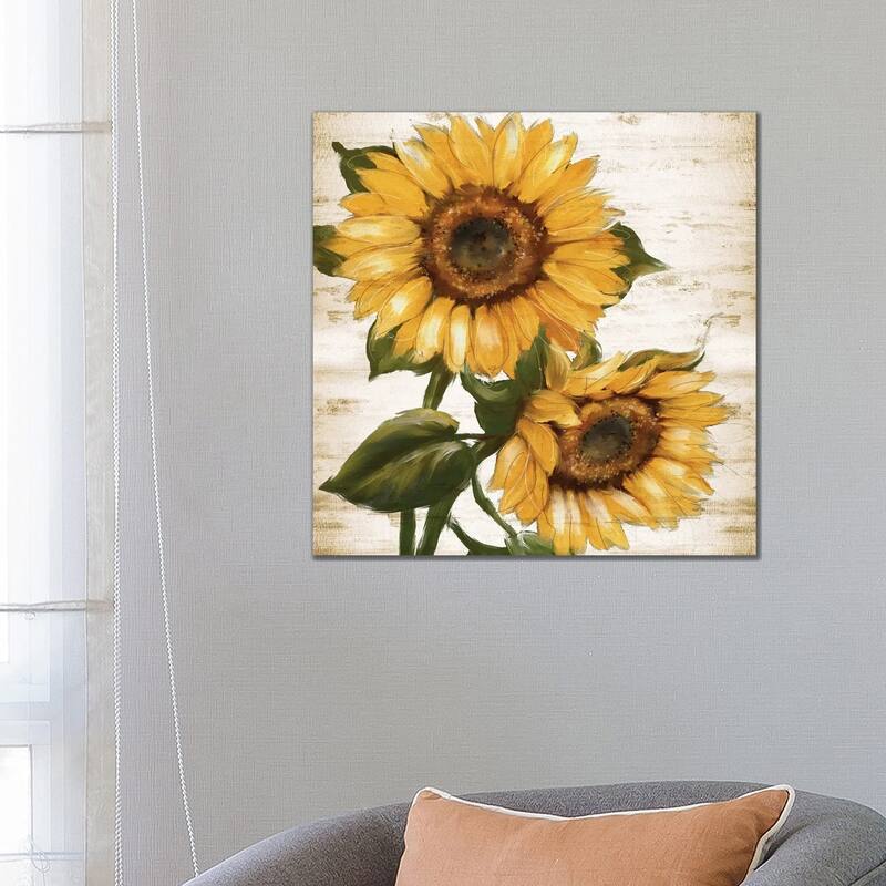 iCanvas "Sunflower Summer II" by Conrad Knutsen Canvas Print - 26x26x1.5