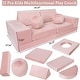preview thumbnail 10 of 26, 12-Piece Modular Kids Play Sofa: Convertible Toddler Couch and Sectional Sofa for Creative Play, Reading, and Sleeping
