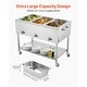 preview thumbnail 13 of 40, UIMOSO Commercial Propane Steam Table,LP Gas Outdoor Soup Warmer with Drain Valve and Wheels,Stainless Steel Propane Food Warmer