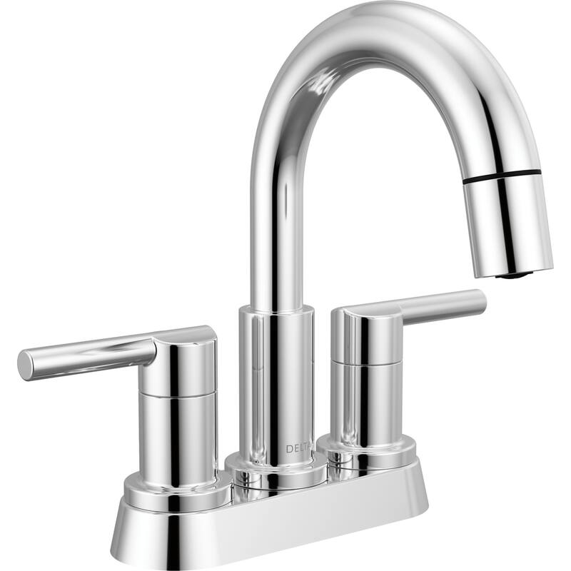 Delta 25749LF-PD Nicoli 1.2 GPM Centerset Bathroom Faucet with Pull - Chrome