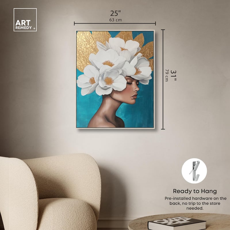 Floral Goddess I Canvas by Art Remedy