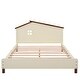 preview thumbnail 19 of 18, Full Size Solid Pine Platform Bed with House-Shaped Headboard