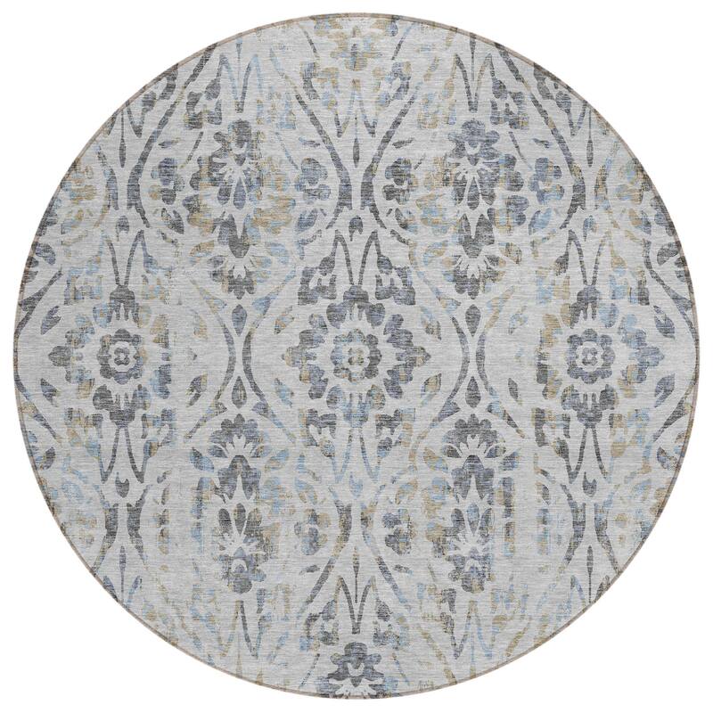 HomeRoots Floral Transitional Rectangle Outdoor Rug