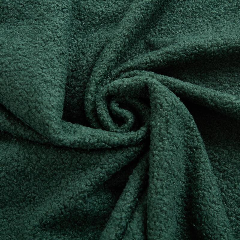 78.7" Multi-Functional Foldable 3-in-1 Teddy Fabric Sofa Bed, Green
