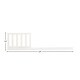 preview thumbnail 2 of 0, Emery 24" Wide Conversion Toddler Rail, White