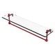 preview thumbnail 25 of 55, Allied Brass 16 Inch Glass Vanity Shelf with Integrated Towel Bar 22 - Fire Engine Red