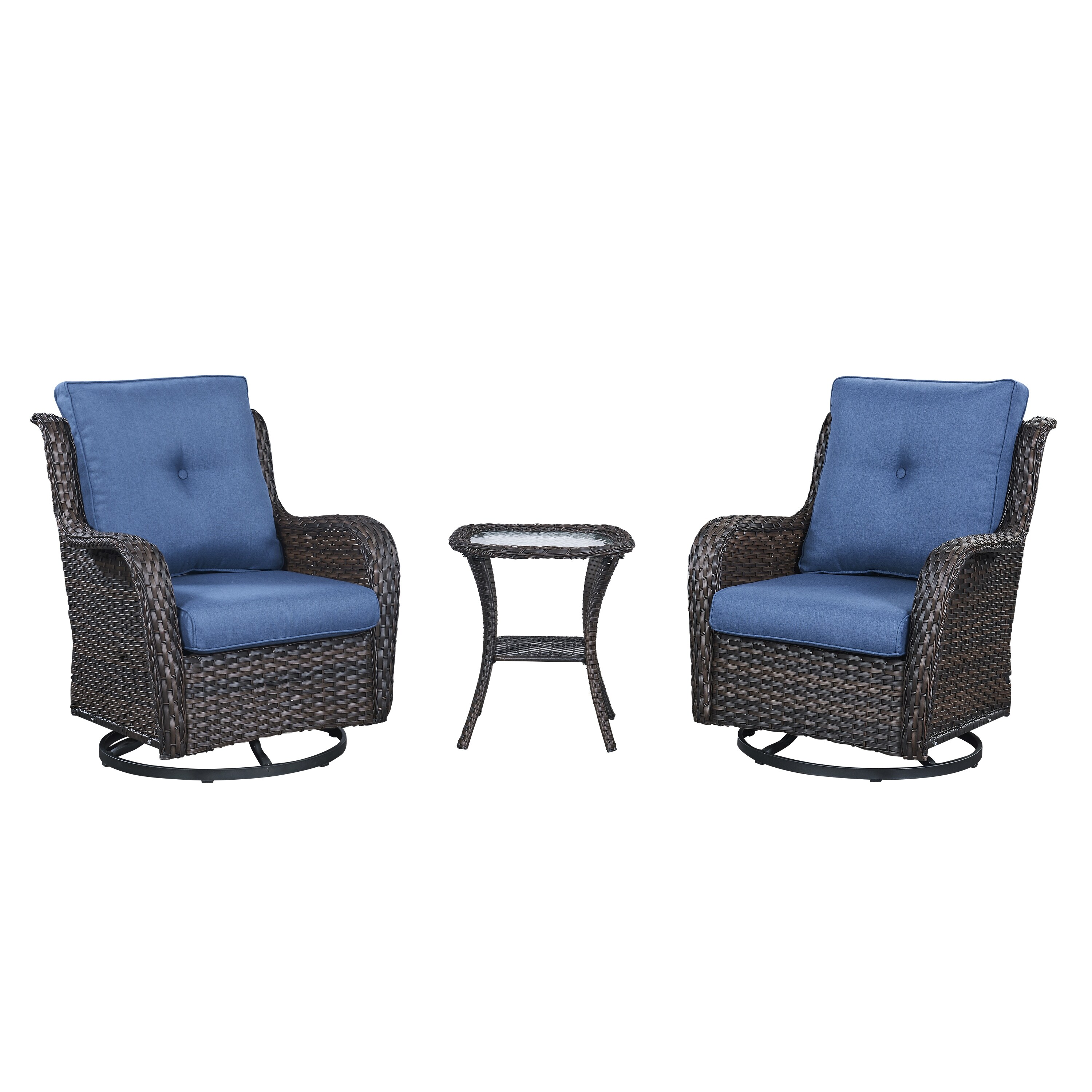 Oakmont 3 piece swivel sales glider set