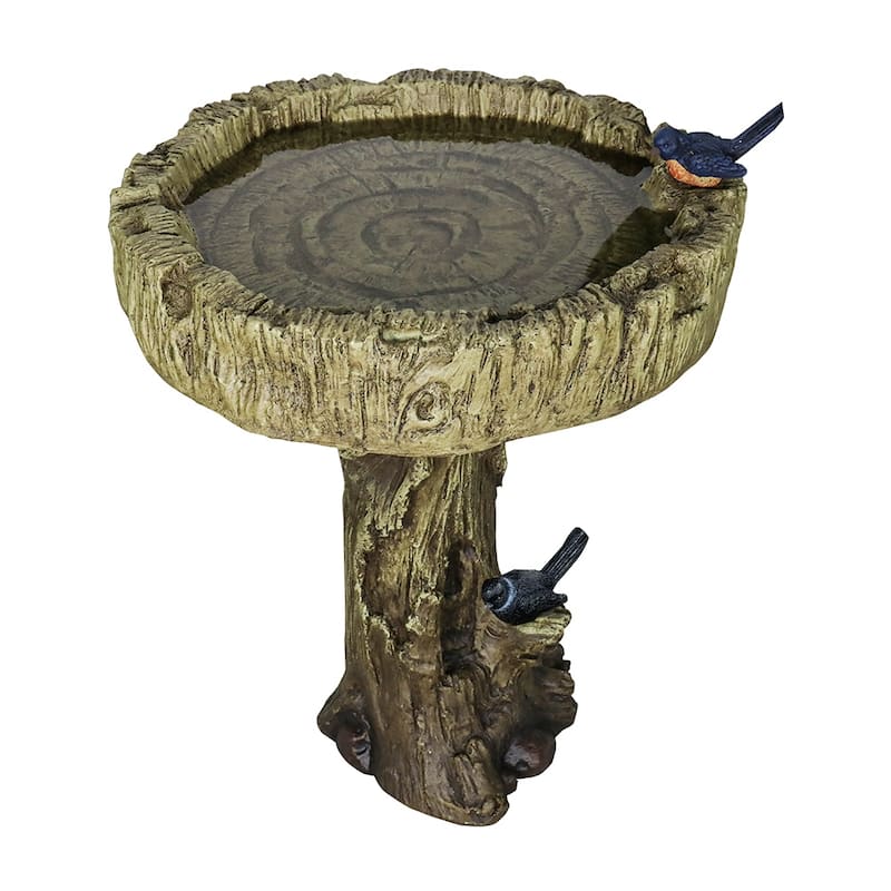 Outdoor Garden Bird Bath 24.4 Inch High Weather Resistant Birdbath
