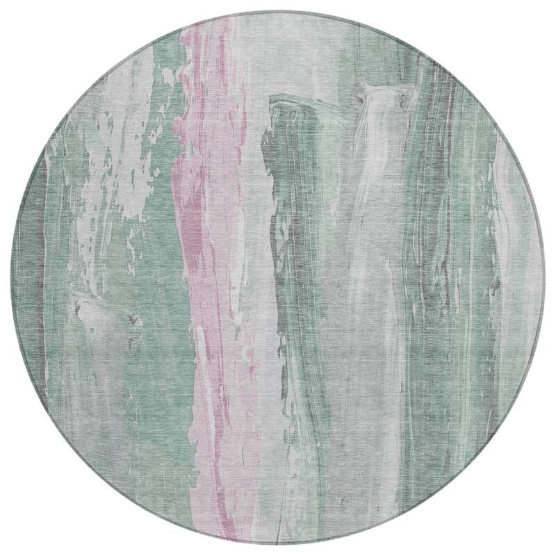 HomeRoots Abstract Transitional Rectangle Outdoor Rug