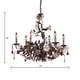 preview thumbnail 3 of 3, Elk Home Cristallo Fiore Deep Rust 29 Inch Wide Chandelier - 29 in. W