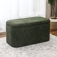preview thumbnail 5 of 23, Adeco Storage Ottoman Bench, 31" Storage Bench for Bedroom Living Room Dark-Green