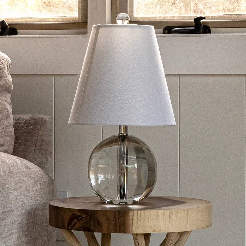 Goddard 16" Crystal Ball/Metal LED Table Lamp, By JONATHAN Y