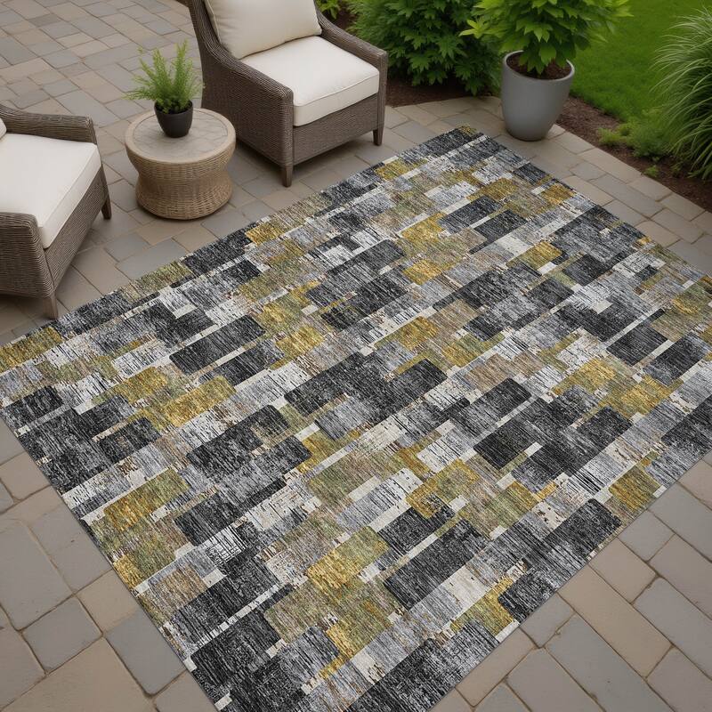 Machine Washable Indoor/ Outdoor Casual Carson Chantille Rug