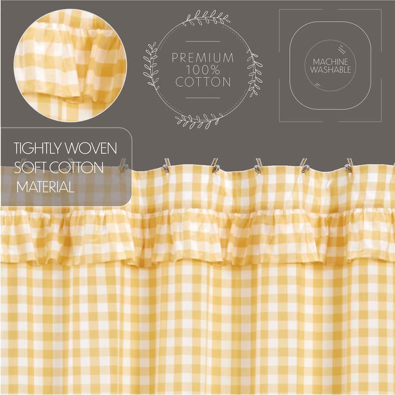 Annie Buffalo Check Ruffled Shower Curtain