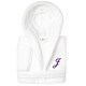 preview thumbnail 23 of 78, Sweet Kids 100% Polyester SUPER PLUSH Double Brushed Hooded Bathrobe with Purple Script Monogram J - Large