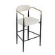 preview thumbnail 24 of 56, Christopher Knight Home Elmore Fabric and Iron 30 Inch Barstools (Set of 2)