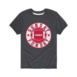 Shop Sunday Funday Football Inset Youth Short Sleeve Tee