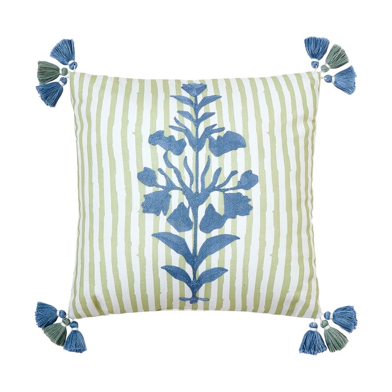 Spartina 449 Hamilton Embroidered Stripe Decorative Pillow