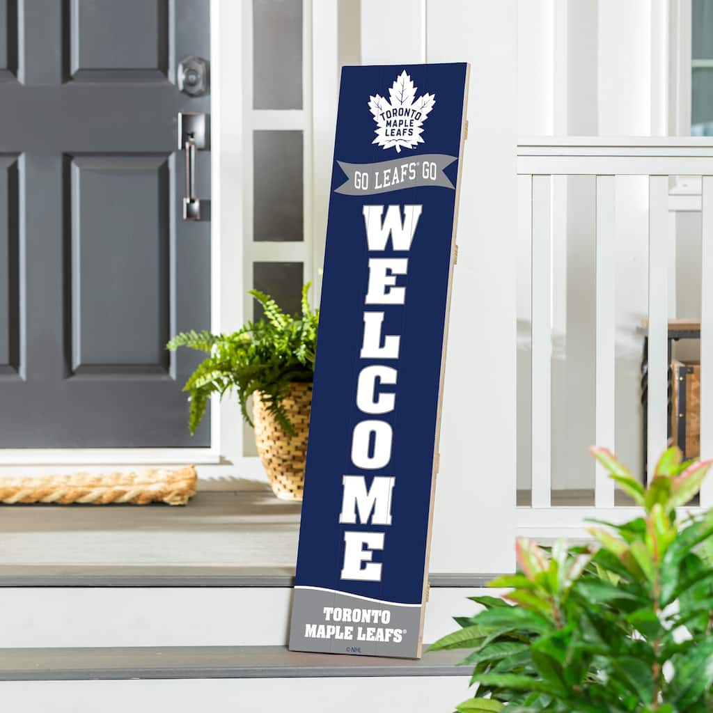 47" Porch Leaner Welcome Wall Sign, Toronto Maple Leafs
