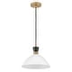preview thumbnail 3 of 4, Lark 83257-CO Simon 13" Wide Pendant with Cased Opal Shade