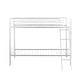 preview thumbnail 9 of 13, Metal Twin over Twin Bunk Bed with Angled Ladder