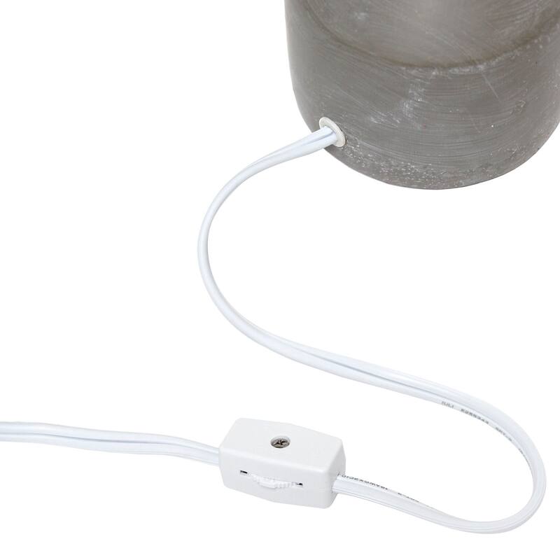 Mini Bocksbeutal Table Lamp with Tapered Shade - 9.5" - Gray and White