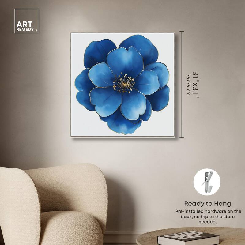 Blue Brilliance I Canvas by Art Remedy
