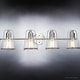 preview thumbnail 4 of 4, Luxury Coastal Bath Light, 8.25"H x 33"W, with Nautical Style, Brushed Nickel, BWP4073 by Urban Ambiance - 33