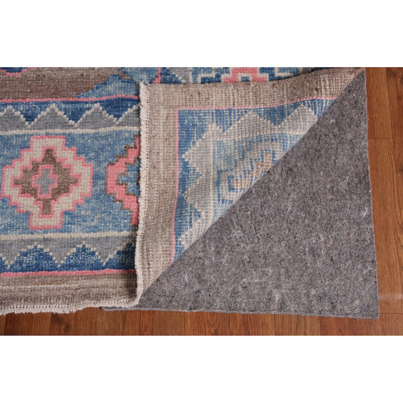 Hand Knotted Oriental 100% Wool Carpet Transitional Geometric Brown Oushak Area Rug - 12' 6'' X 8' 6''