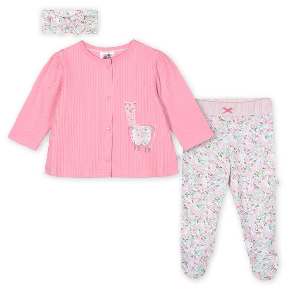 Shop Just Born Baby Girls 3 Piece Organic Lil Llama Take Me
