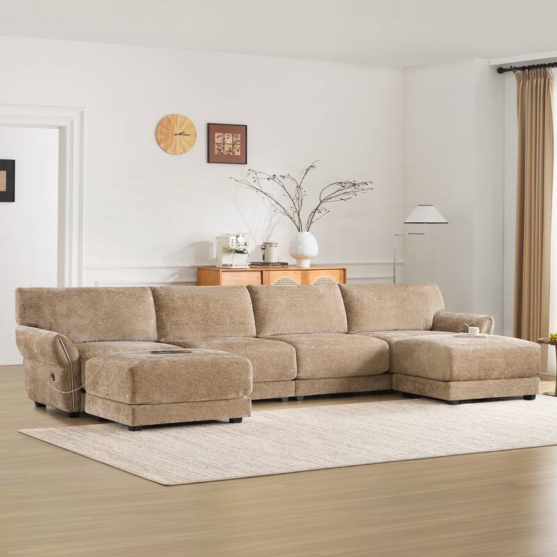 U-Shape with Extra-Wide Seat Cushion