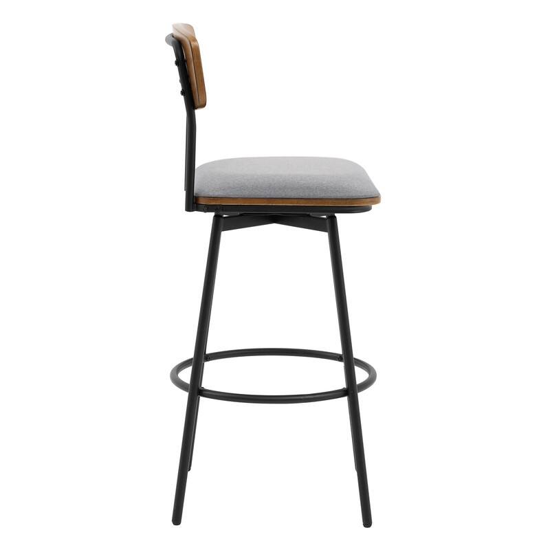 Spruce & Spring Claire Swivel Counter Height Bar Stool Set