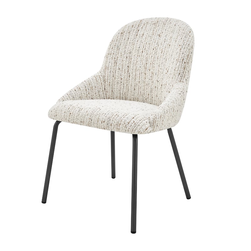 NPD Furniture Katrisa Boucle Dining Side Chair (Set of 2)