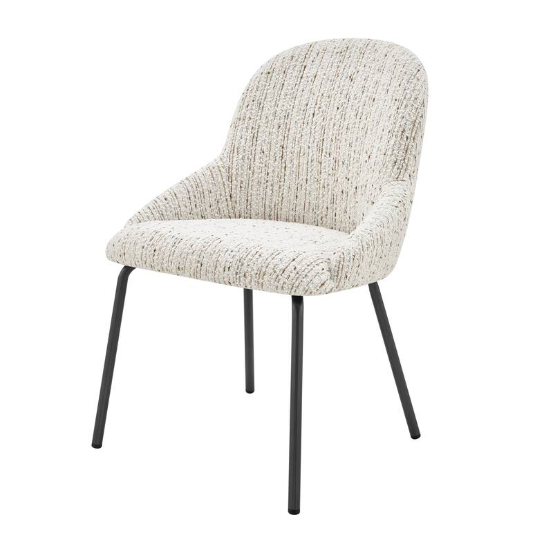 NPD Furniture Katrisa Boucle Dining Side Chair (Set of 2)